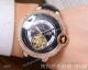 Best Copy Ballon Bleu de Cartier Watches Silver Dial Brown Leather Band (5)_th.jpg